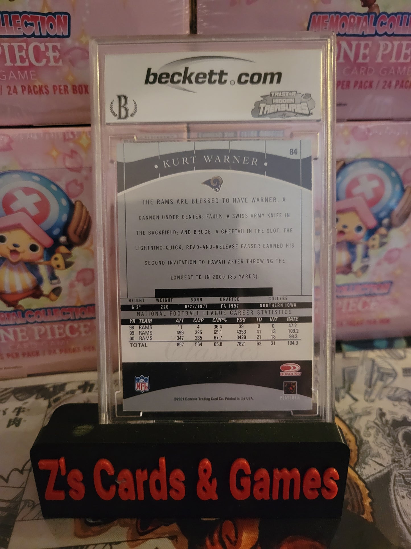 BCCG 9 2001 Donruss Classics #84 Kurt Warner