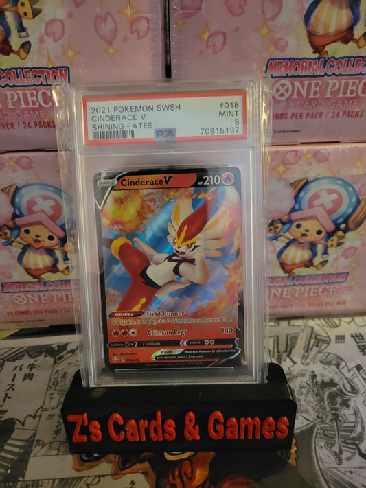 PSA 9 2021 Pokemon Sword & Shield Shining Fates Cinderace V Shining Fates