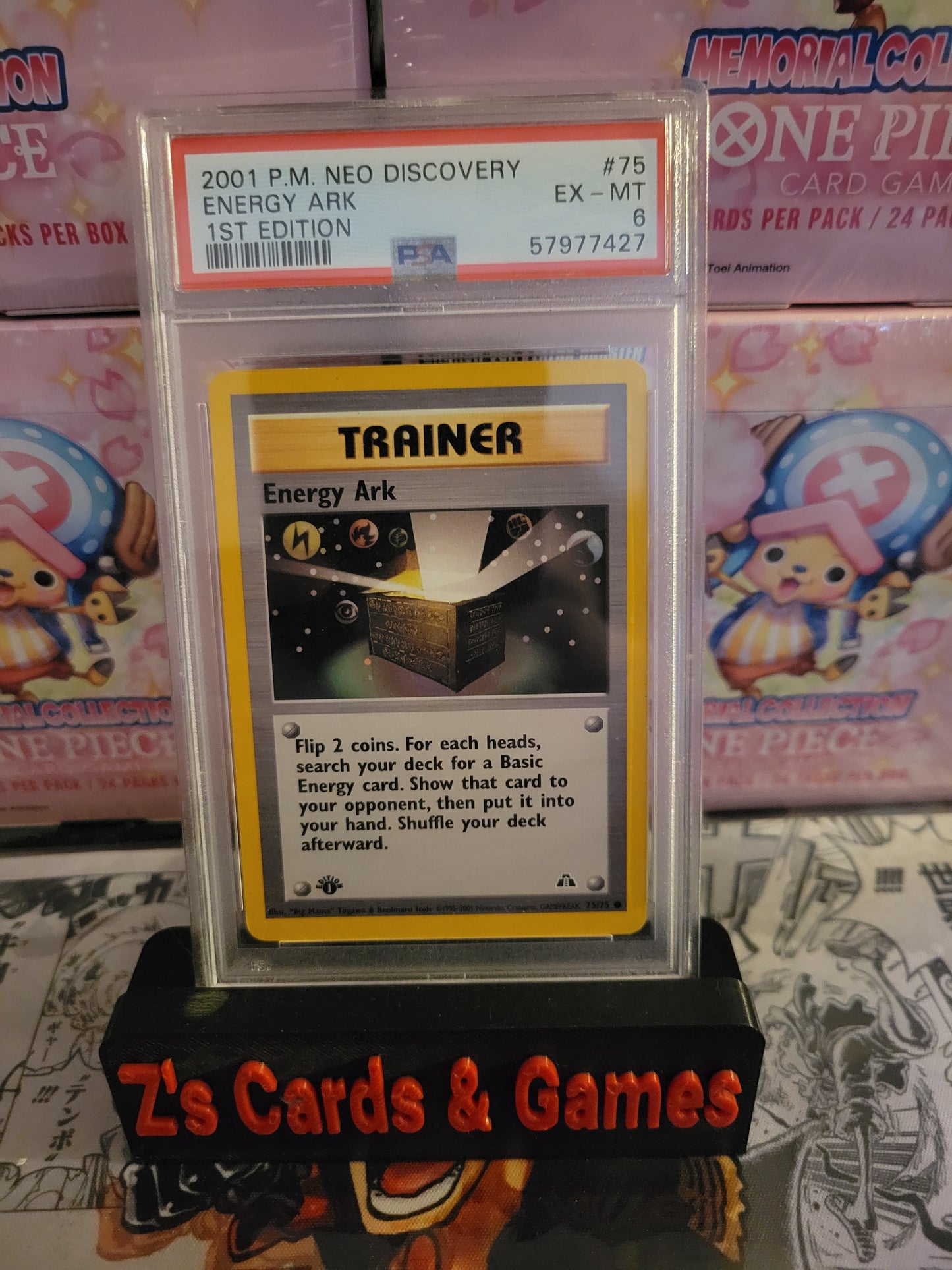 PSA 6 1st Edition 2001 Pokemon Neo Discovery Energy Ark