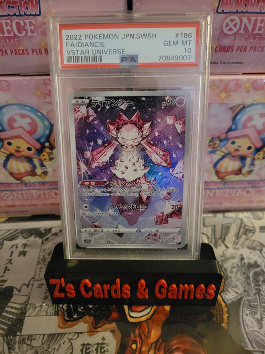 PSA 10 2022 Pokemon Japanese Sword & Shield Vstar Universe Fa/Diancie Vstar Universe #186/172