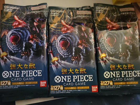 1 Pack of Japanese One Piece OP03 Pillars Of Strength