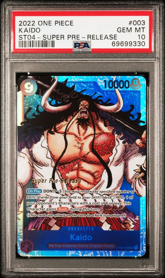 PSA 10 English 1st Edition Super Pre-release ST04-003 Kaido